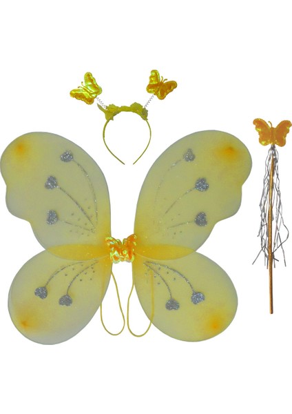 Kelebek Kanat Set - Sarı