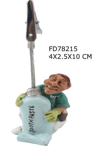 Diş Hekimi Figürlü Biblo Piknot Tutgaç