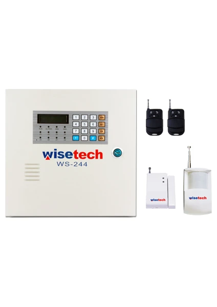 wisetech ws 244 kablosuz alarm seti