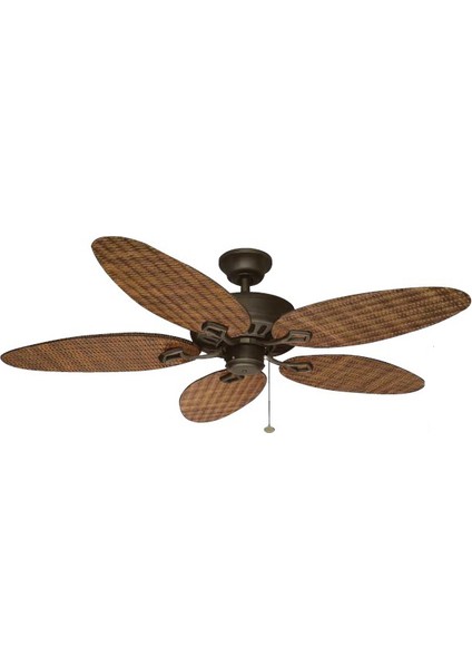 Hasır Desenli Plexi 5 Kanatlı Tavan Vantilatör T52047