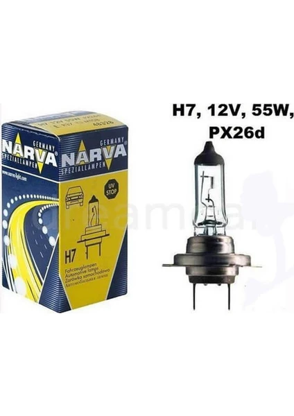 Ampul Narva H7 12V 55W Halojen 48328