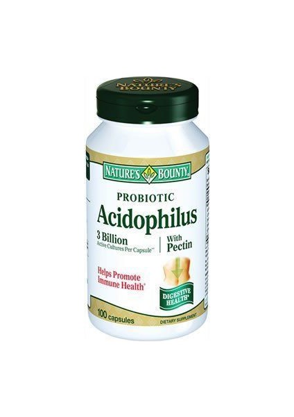 Natures Bounty Probiotic Acidophilus with Pectin 100 Kapsül