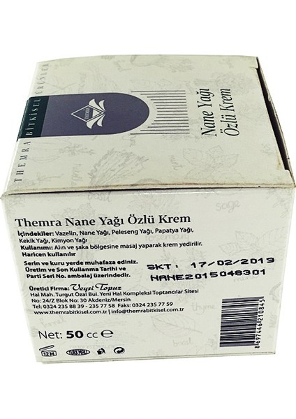 Nane Yağı Özlü Krem fiyatları