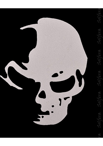 Kurukafa Skull Hayalet Otomobil Sticker Etiket Cs037