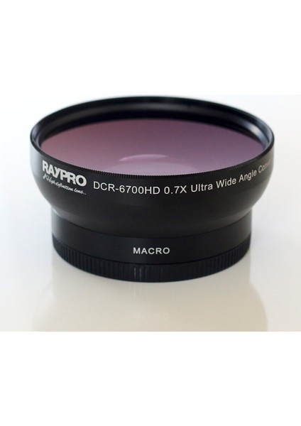 DCR-6700HD 67mm 0.70x Ultra Geniş Açı + Makro Lens