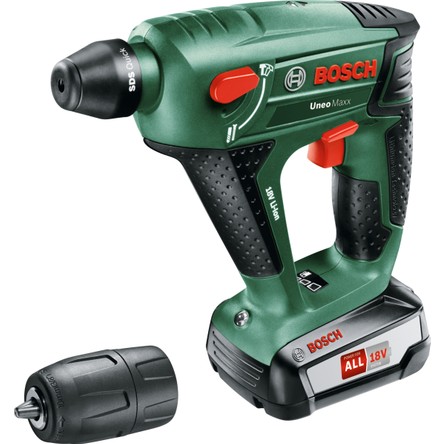 Bosch Uneo Maxx 18V 2,5Ah Tek Akü Şarjlı Darbeli Kırıcı-Delici Matkap