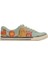 Erkek Vegan Deri Mavi Sneakers - Route 66 Tasarım 5