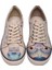 Kadın Vegan Deri Bej Sneakers - I Never Sleep Tasarım 1