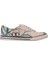 Kadın Vegan Deri Bej Sneakers - Owl Tasarım 3