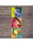 Ahşap Tablo Renkli Damlacıklar Baskılı 14X14 Cm 3 Parça 1
