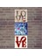 Ahşap Tablo Love Yazıları Baskılı 14X14 Cm 3 Parça 1