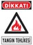 Pvc İkaz Levhası 25X35 Kod:852 1