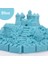 Kinetik Kum Kovalı Set Mavi Renk 1 kg + 6 Parça Oyun Kalıbı 2