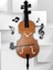 Violin Dekoratif Saat Mdf Duvar Saati (70 cm) 1