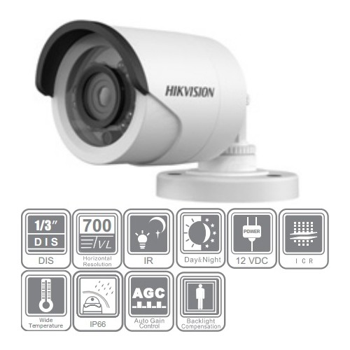 Haıkon Cctv Bullet 700tvl 3 6mm Ds 2ce15a2p Ir 1 3 Dıs Fiyatı