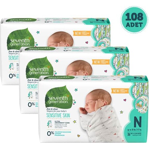 Seventh Generation Bebek Bezi Yeni Doğan 3 Adet Fiyatı