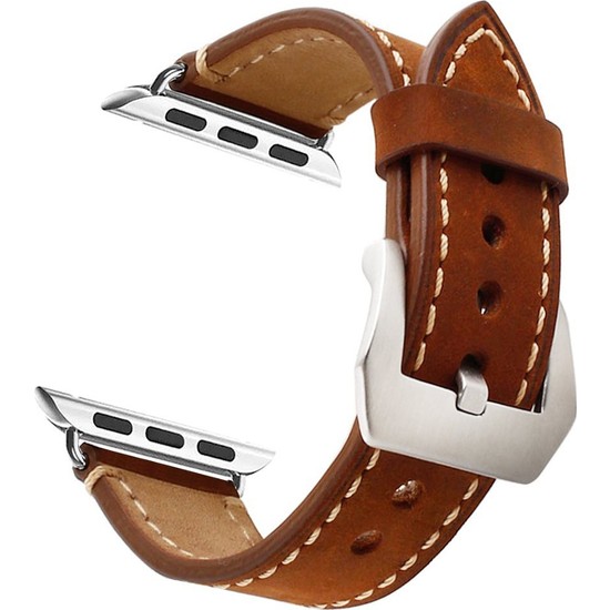 Case 4U Apple Watch Seri 6/SE/5/4 Deri Kordon Kahverengi Fiyatı