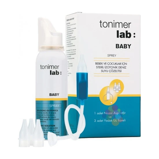 Tonimer Lab Baby Sprey 100 ml - Aspiratör + 3 Adet Yedek Uç