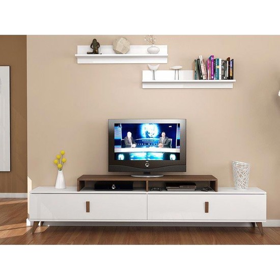 Sanal Mobilya Senfoni Raflı Tv Ünitesi Fiyatı Taksit Seçenekleri