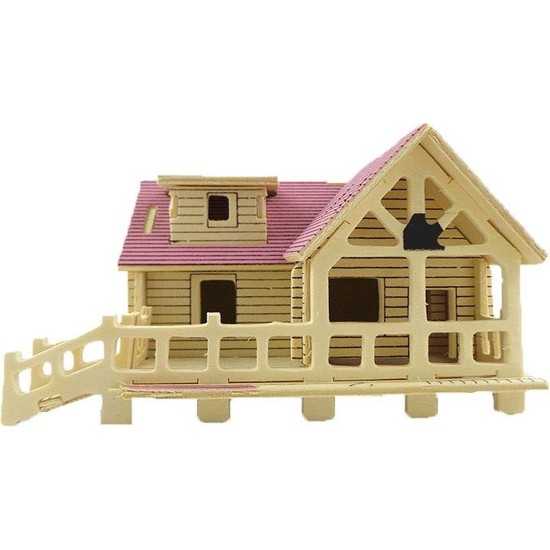 İdeal 3D Ahşap Maket Eflatun Ev Fiyatı Taksit Seçenekleri