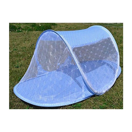 TveT Katlanabilir Bebek Sineklik Koruyucu Cibinlik Mavi