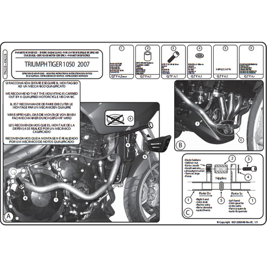 Givi Tn225 Triumph Tiger 1050 (07-12) Koruma Demiri Fiyatı