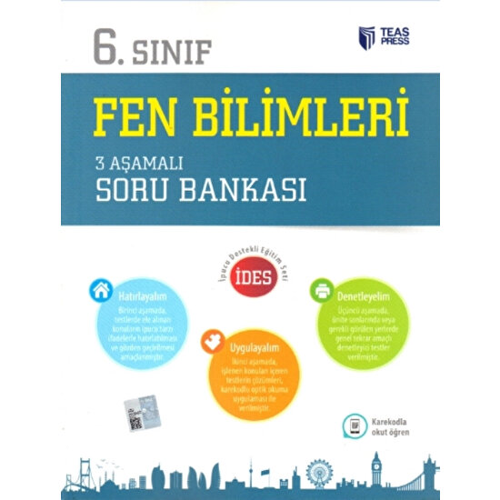 Teas Press-Sınav Yayınları 6. Sınıf Fen Bilimleri 3 Aşamalı Soru Bankası