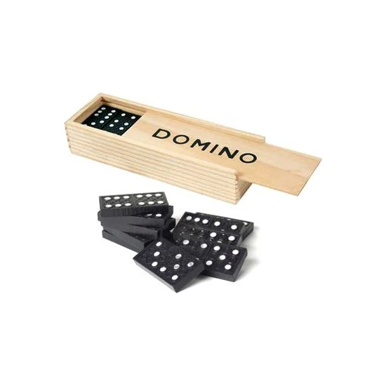Toptancı Kapında Ahşap Domino Seti