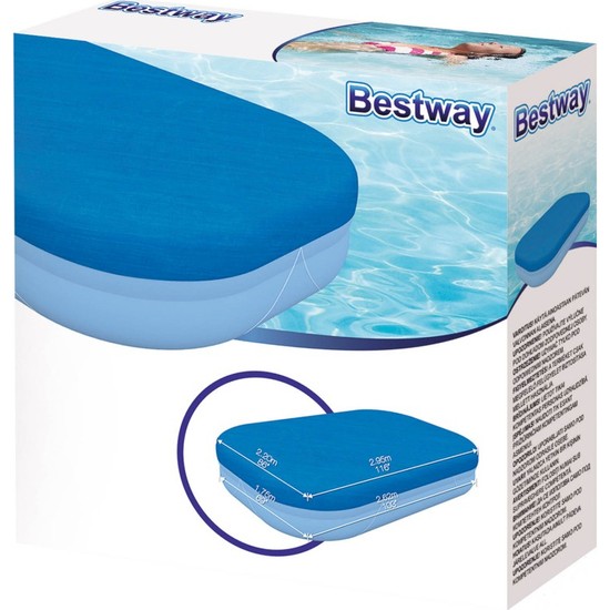 Bestway 58319 Havuz Üst Kapama Bezi 262 Cm Dikdörtgen