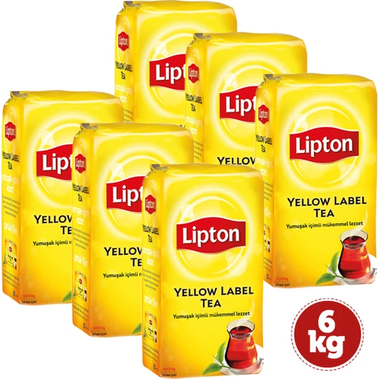 Lipton Yellow Label Dökme Çay 1000 gr x 6 Adet