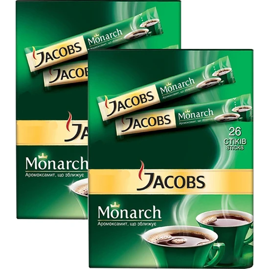 Jacobs Monarch Stick 2 gr 26'lı x 2 Adet