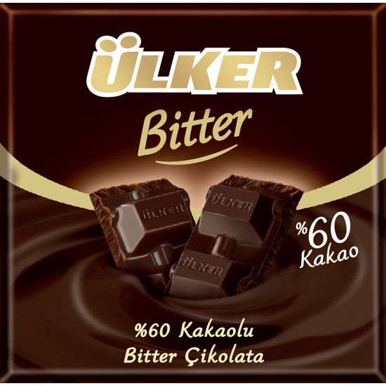 Ülker Çikolata Bitter %60 Kare 70 gr x 6 Adet