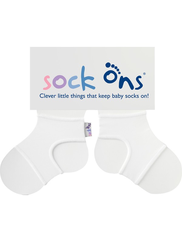 Sock Ons Bebek Çorap Tutucu - Beyaz