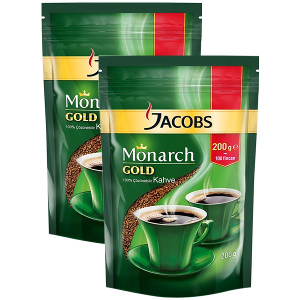 Jacobs Monarch Gold Eko Paket 200 gr 2 Adet Çözünebilir Kahve Fiyatları