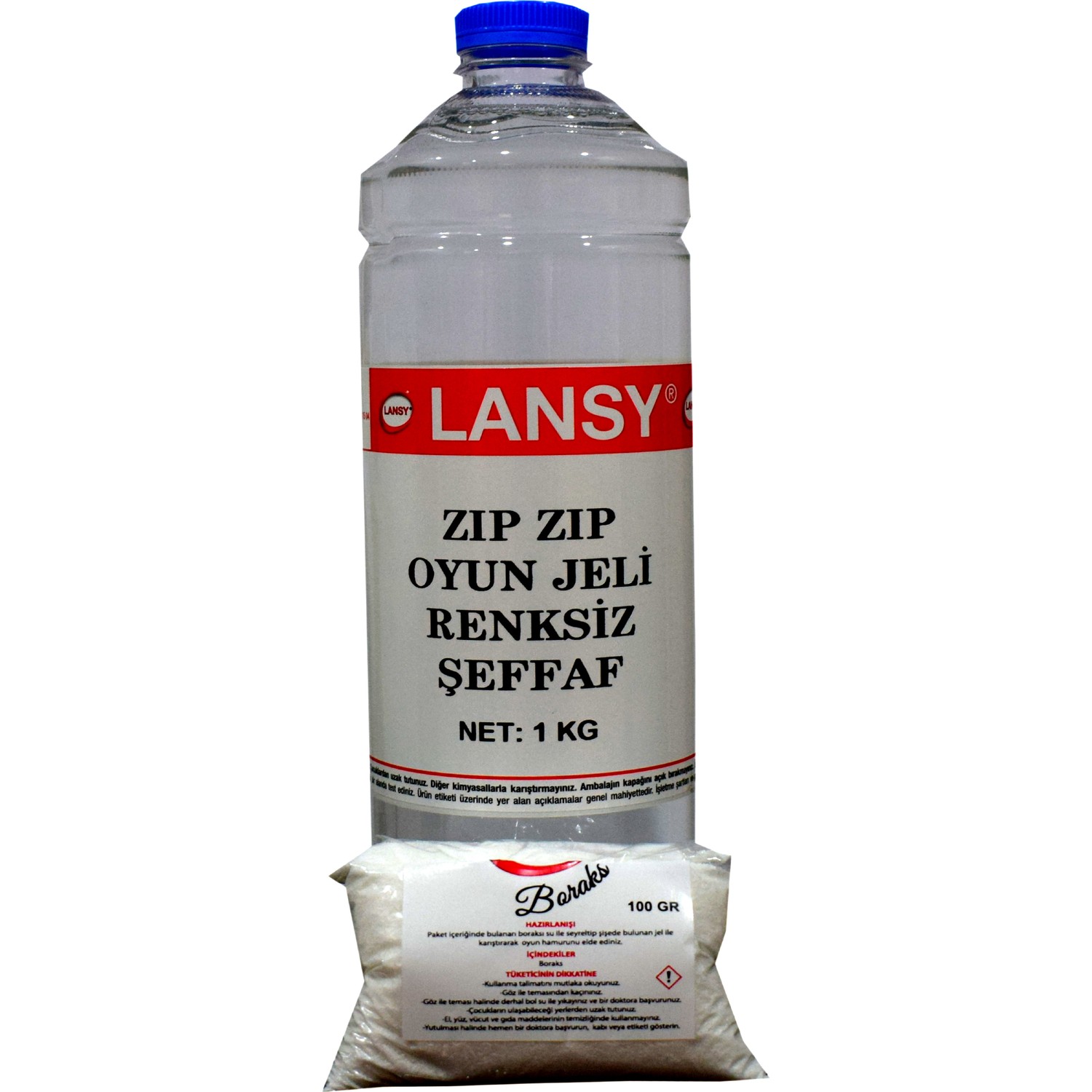 Lansy Zıp Zıp Oyun Jeli Boyasız Şeffaf 1 kg+100 gr Boraks Fiyatı