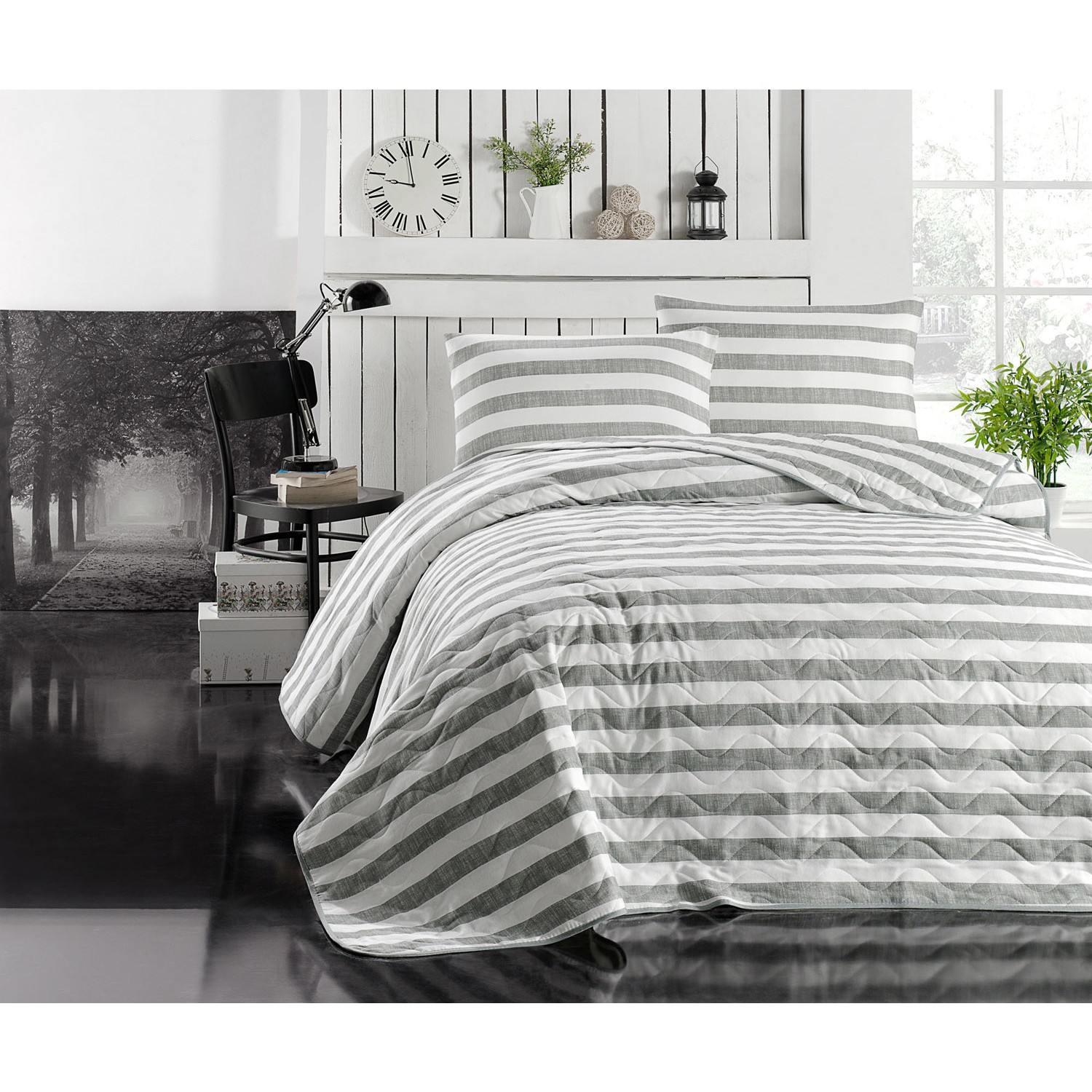 Eponj Home Kapitone Yatak Örtüsü Seti Çift Kişilik Hook Eponj Home Kapitone Yatak Örtüsü Seti Çift Kişilik Hook