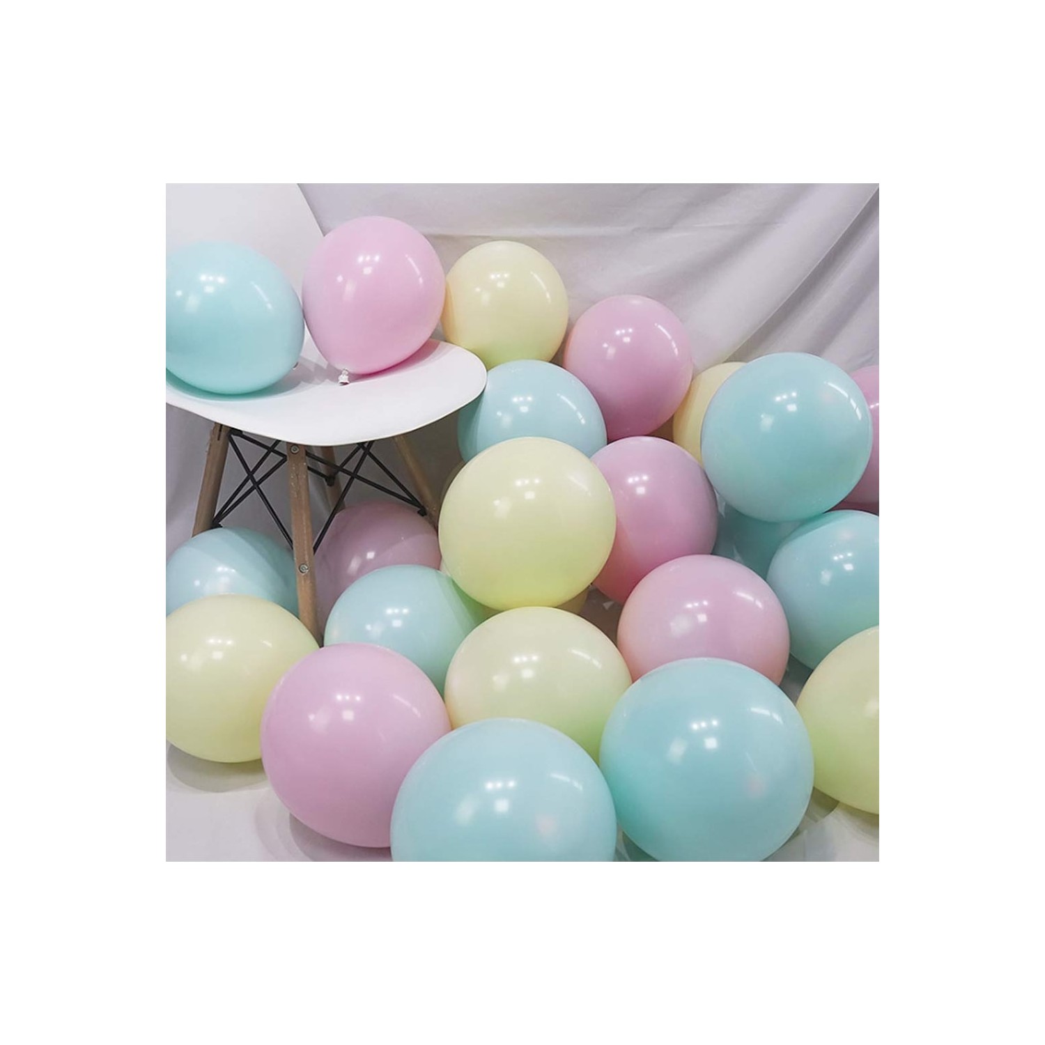 Balon Evi 50 Adet Makaron Balon Karışık Soft Renk Pastel Fiyatı