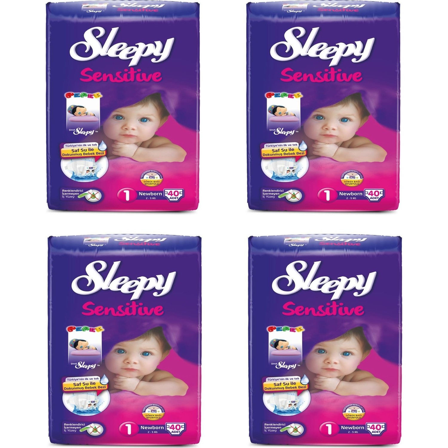 Sleepy 1 Numara 40X4=160 Adet Bebek Bezi 25 kg Fiyatı