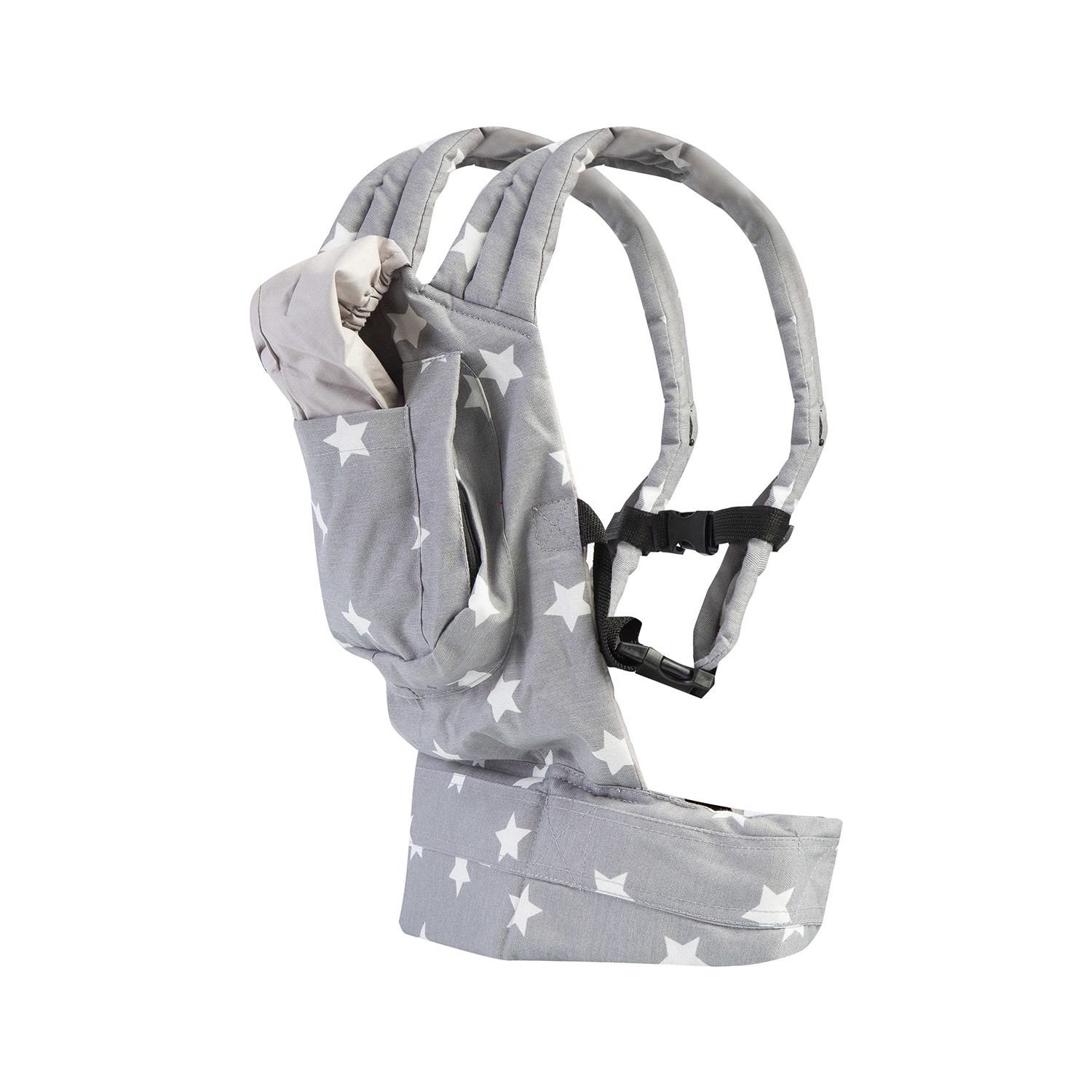 Egg Baby Ergonomik Kanguru Bebek Taşıma Gri Yıldız Desenli