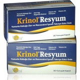 Krinol Resyum Yumurta Kabuğu Zarı ve Resveratrol 30 Kapsül 2 Kutu