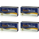 Krinol Resyum Yumurta Kabuğu Zarı ve Resveratrol 30 Kapsül 4 Kutu