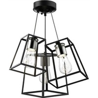 mylight retro uclu siyah rustik sarkit avize kup fiyati
