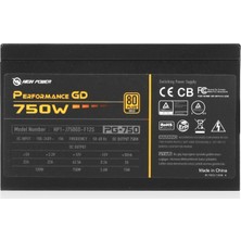 High Power 750W 80+ Gold Performance GD Aktif PFC Güç Kaynağı (HP1-J750GD-F12S)