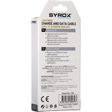 Syrox C85 Lightning 2.0A Şarj ve Data Kablosu - 1 mt