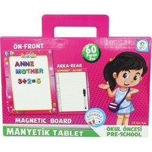 Eğitici Manyetik Tablet 62 Parça - Pembe