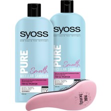 Syoss Pure Smooth Micellar Şampuan 500 ml x 2 + Tarak