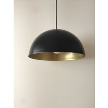 Mylight Metal Sarkıt Siyah Içi Sarı  40 cm  Cap