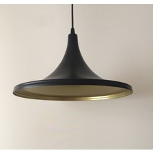 Mylight Metal Sarkıt Siyah Içi Sarı Retro Sarkıt