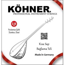 Köhner Köhner Saz Teli 0.18 Kısa Sap Bağlama