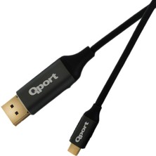 Qport Q-THD Type-C To Display Port 4K 60Hz Kablo 2 m